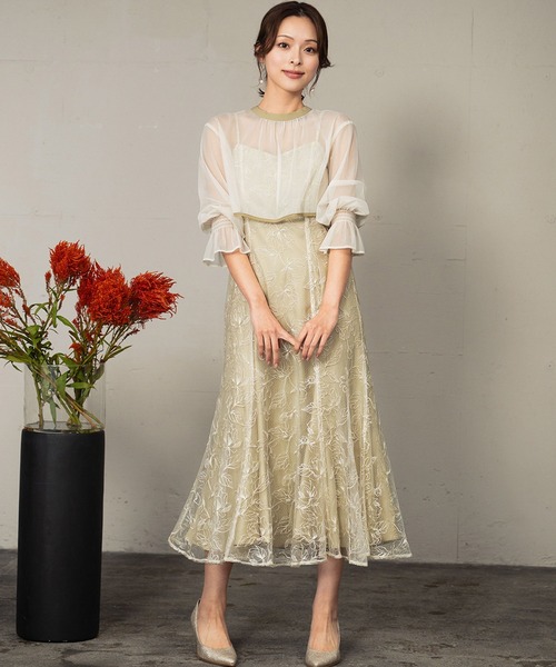 GIRL DRESS FOR NOW ドレス ダブルリボンボレロセットドレス 2WAY 結婚