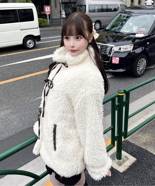 one way（ワンウェイ） ダウンコート ダウンジャケット リボンボア