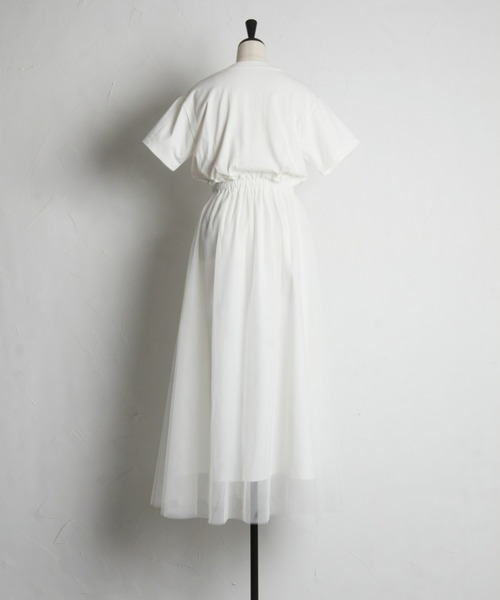 「&. NOSTALGIA」 ドッキングワンピース M チャコールグレー レディース_画像3