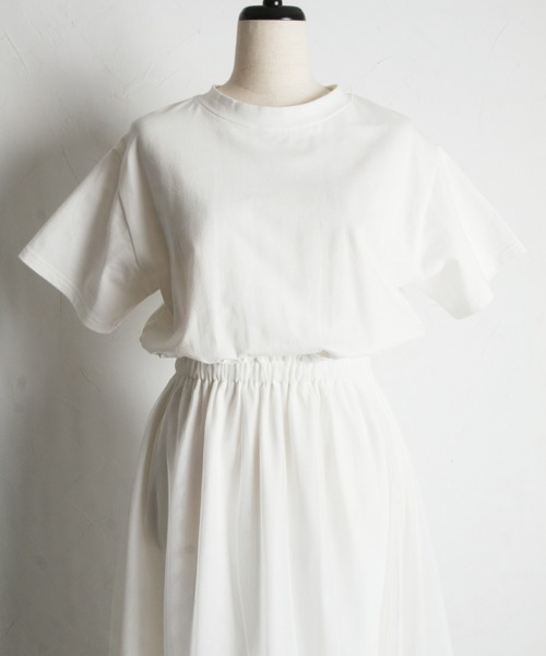 「&. NOSTALGIA」 ドッキングワンピース M チャコールグレー レディース_画像5