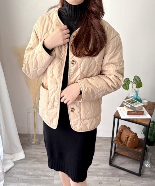 ワンピース シンプルで品のあるリラックススタイルが完成♪ タートルネックニットロングワンピース | Dewlily | 16