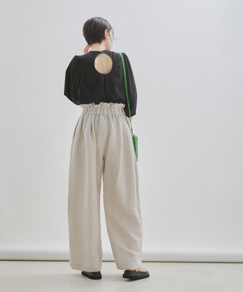 「SALON adam et rope'」 長袖ブラウス FREE ホワイト レディース_画像3