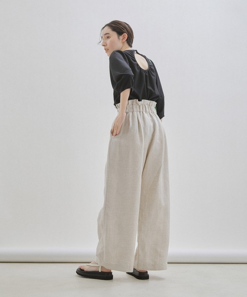 「SALON adam et rope'」 長袖ブラウス FREE ホワイト レディース_画像7