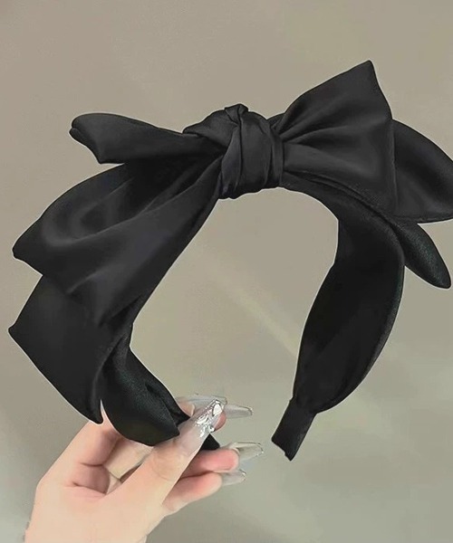 Mayree カチューシャ 「urge select」ビッグリボン シンプル 幅広