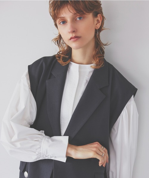 EUCLAID（エウクレイド） ベスト ジレ 「雑誌掲載」ダブルボタン