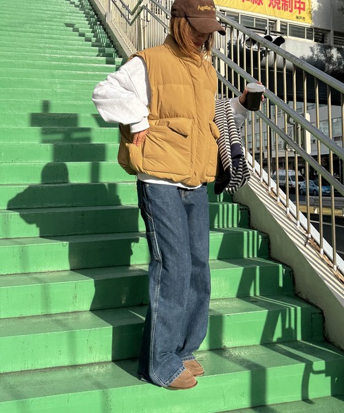 【canal jean】ダウンベスト ネイビー CANAL JEAN（キャナルジーン） ダウンベスト ベスト Lakey Park アウト