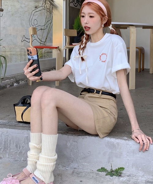 「meJane」 半袖Tシャツ FREE ホワイト レディース_画像6