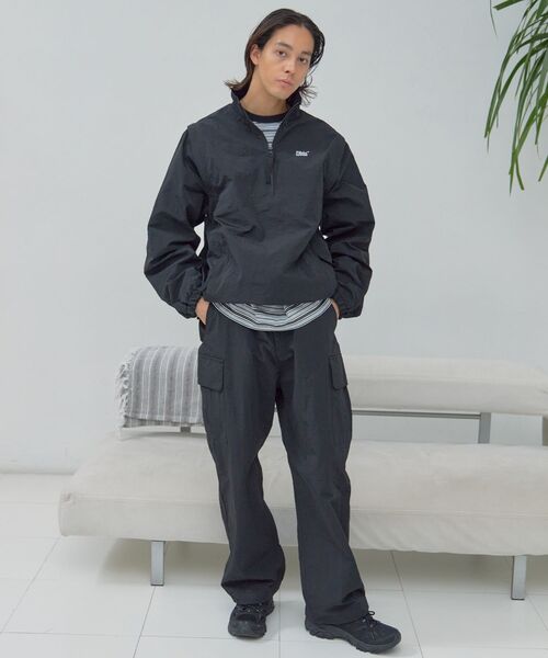 「FFEIN」 ナイロンブルゾン LARGE ブラック メンズ_画像2