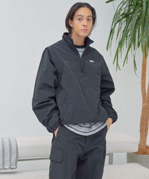 「FFEIN」 ナイロンブルゾン LARGE ブラック メンズ_画像3