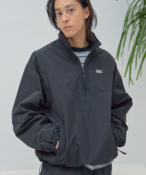 「FFEIN」 ナイロンブルゾン LARGE ブラック メンズ_画像5