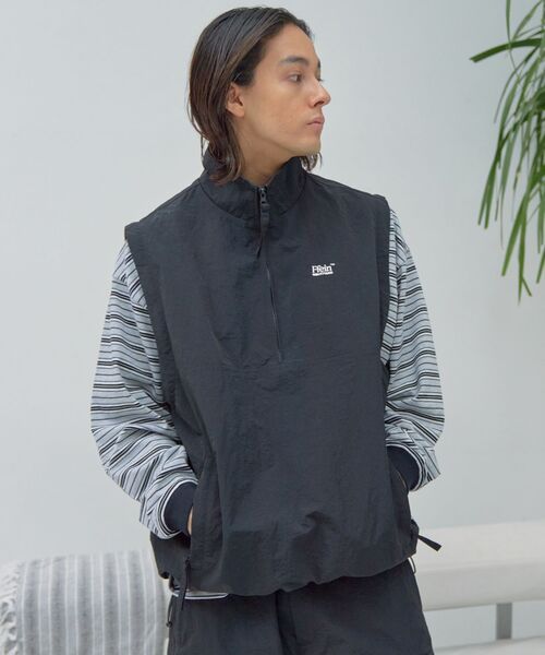 「FFEIN」 ナイロンブルゾン LARGE ブラック メンズ_画像8