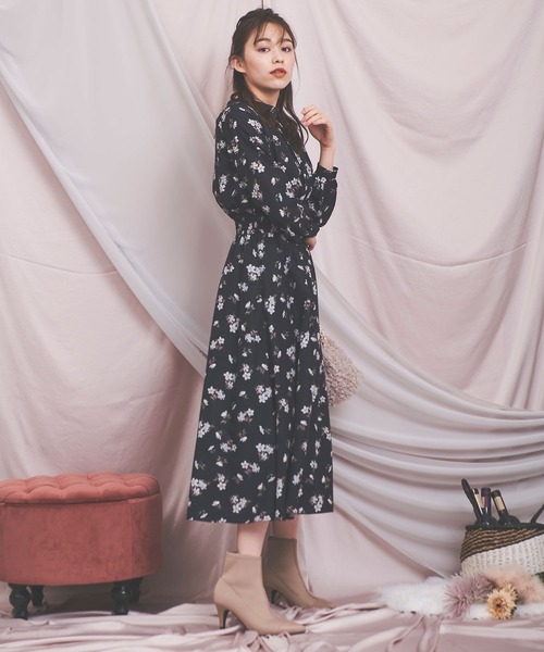 「NOELA」 長袖ワンピース FREE ブラック レディース_画像2