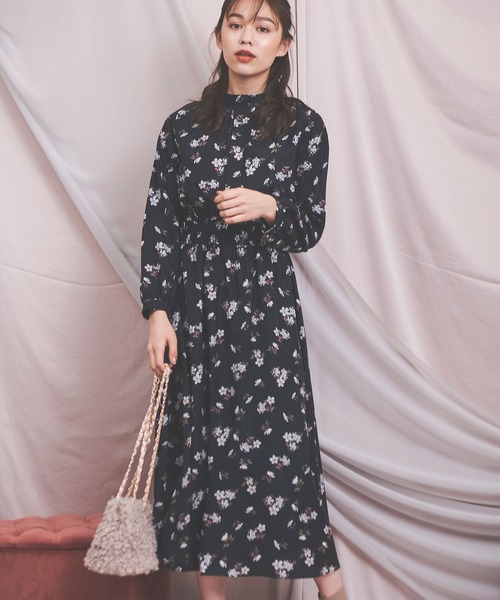 「NOELA」 長袖ワンピース FREE ブラック レディース_画像3