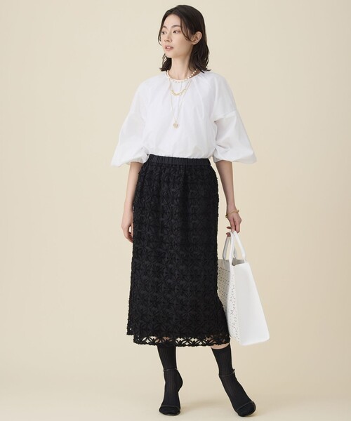 トートバッグ 「カタログ掲載・巾着袋付き・A4サイズ収納可」パンチングレース トート レディースの画像