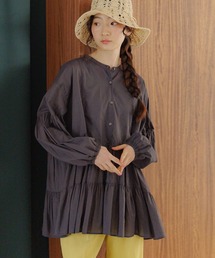 「niko and...」 長袖ブラウス LARGE チャコール レディースの画像6