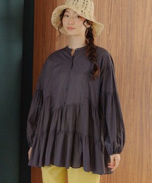 「niko and...」 長袖ブラウス LARGE チャコール レディースの画像7