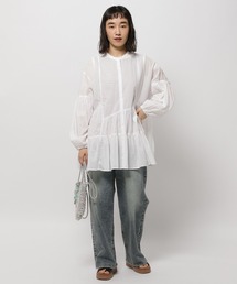 「niko and...」 長袖ブラウス LARGE チャコール レディースの画像8