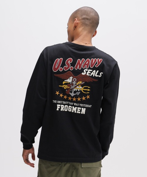 AVIREX（アヴィレックス） tシャツ 「WEB＆DEPOT限定」EMB L/S T-SHIRT