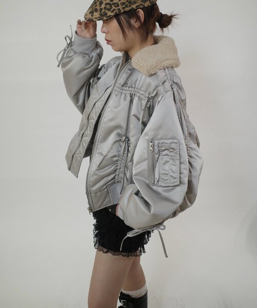 「Six M」 ブルゾン FREE シルバー レディース_画像2