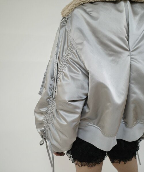 「Six M」 ブルゾン FREE シルバー レディース_画像7