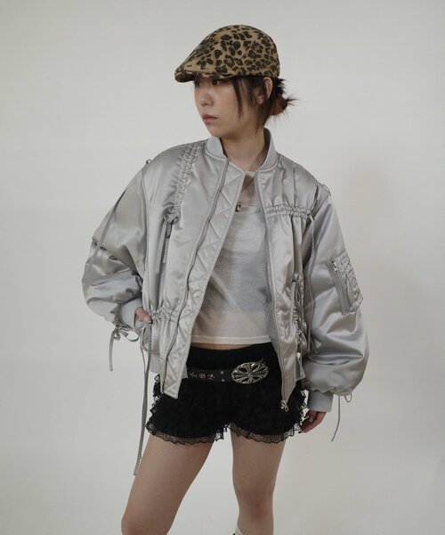 「Six M」 ブルゾン FREE シルバー レディース_画像8