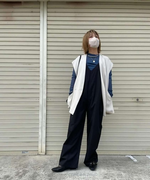 「ARCADE」 オーバーオール FREE ブラック レディース_画像3