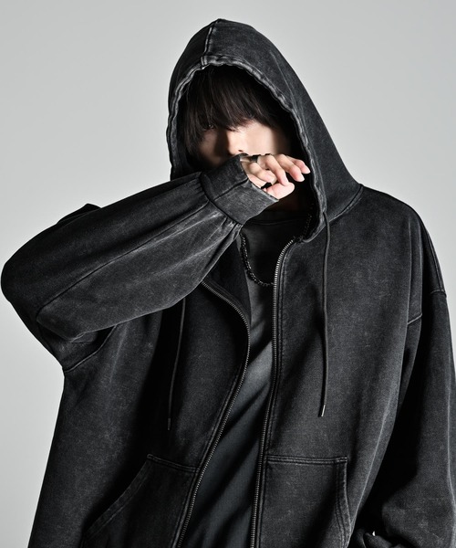 welise（ウェライズ） ジップアップパーカー S ブラック メンズ