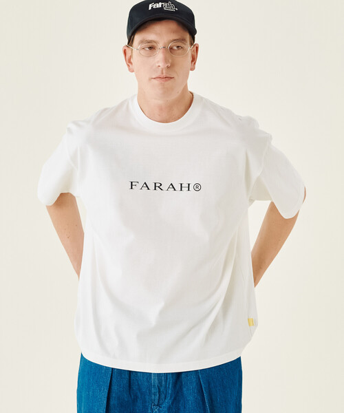 「FARAH」 半袖Tシャツ L ブラック メンズ_画像4