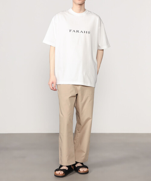 「FARAH」 半袖Tシャツ L ブラック メンズ_画像6