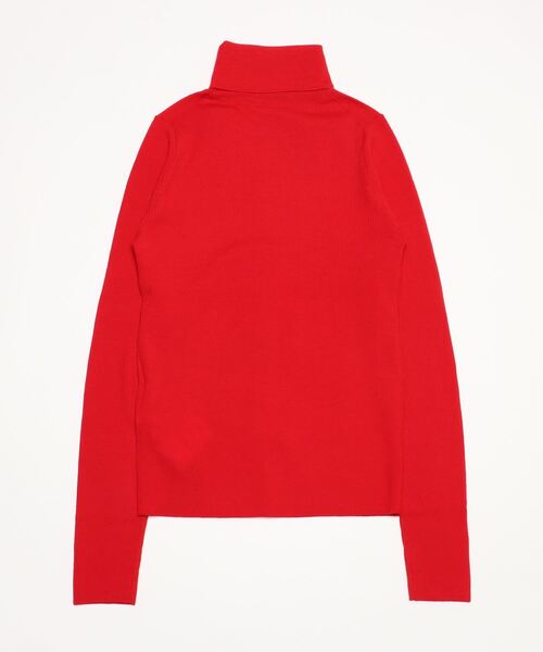 「Demi-Luxe BEAMS」 タートルネックニット ONE SIZE レッド レディース_画像2