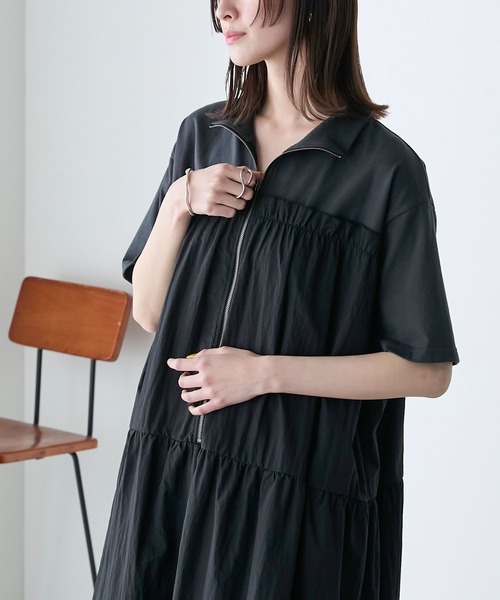 forksy.（フォルクシー） ドッキングワンピース FREE ライトブルー