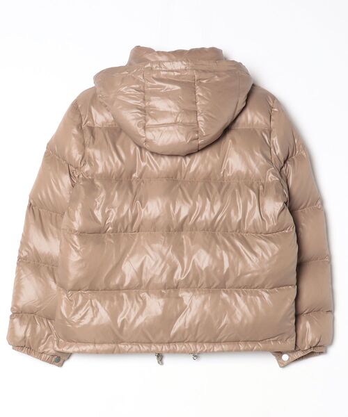 GYMPHLEX ダウンジャケット ブルゾン グレージュ 14 GYMPHLEX（ジムフレックス） ダウンジャケット 14 ベージュ レディース