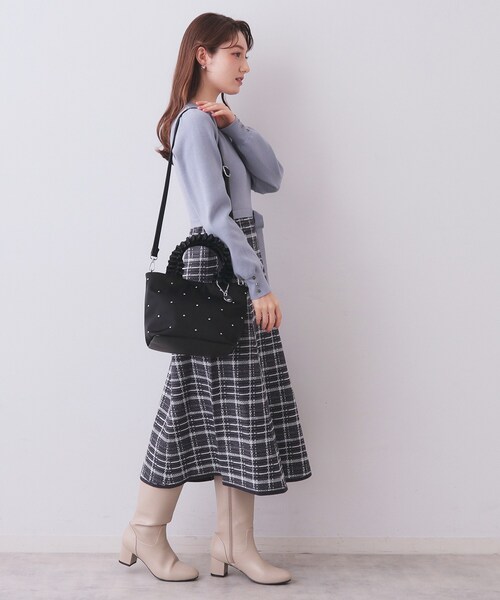 index（インデックス） トートバッグ 「2WAY」持ち手フリルビジュー
