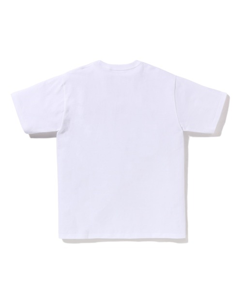 「A BATHING APE」 半袖Tシャツ LARGE ホワイト×パープル メンズの画像