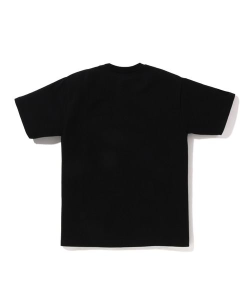 「A BATHING APE」 半袖Tシャツ LARGE ホワイト×パープル メンズの画像