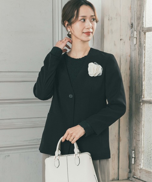 URBAN RESEARCH レザーノーカラージャケット URBAN RESEARCH - アーバンリサーチ フェイクレザーノーカラー