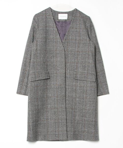 UNITED ARROWS（ユナイテッドアローズ） ノーカラーコート 38 グレー