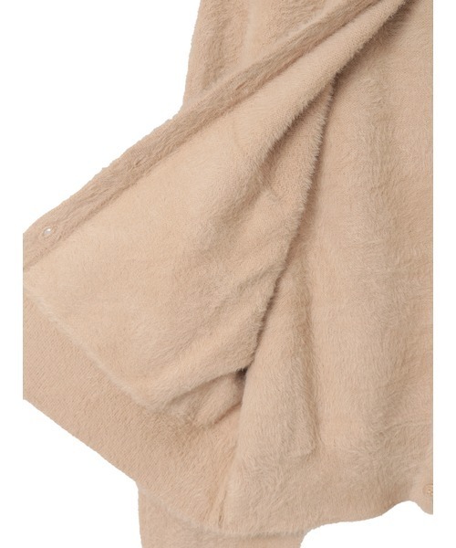 ピンクハウス ボア付きニットパーカー PINK HOUSE（ピンクハウス） パーカー うさぎの耳フード付きニット