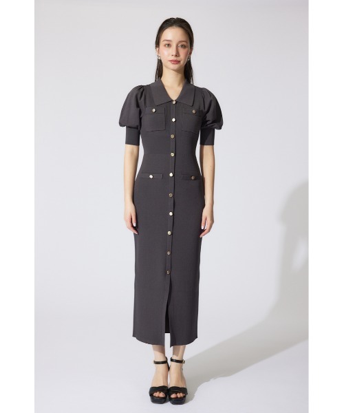 「rienda」 ニットワンピース FREE カーキ レディース_画像7