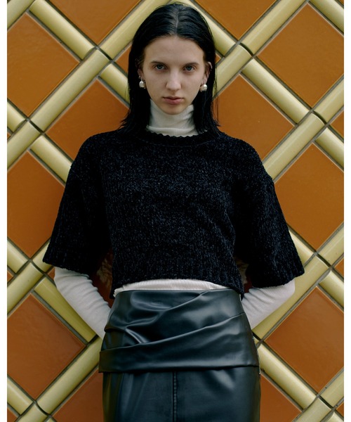 「MIESROHE」 タートルネックニット ONE SIZE ホワイト レディース_画像2