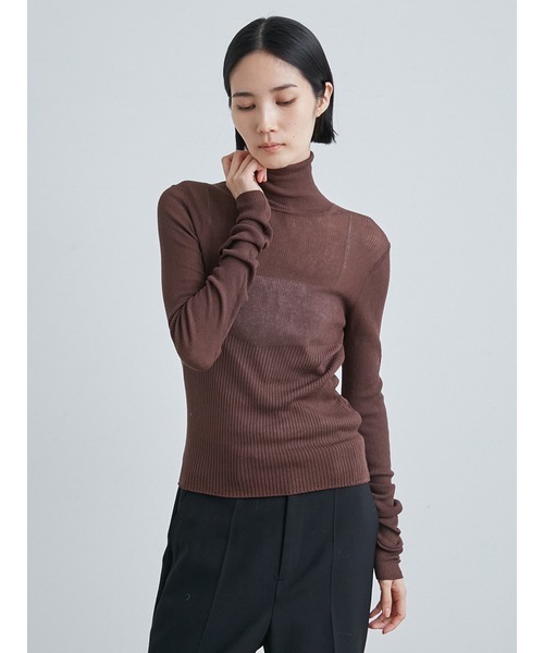 「MIESROHE」 タートルネックニット ONE SIZE ホワイト レディース_画像3