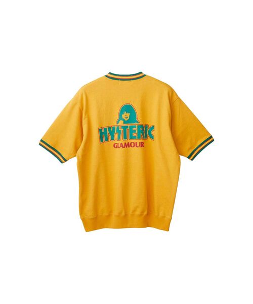 HYSTERIC GLAMOUR」 スウェットカットソー LARGE イエロー メンズ 