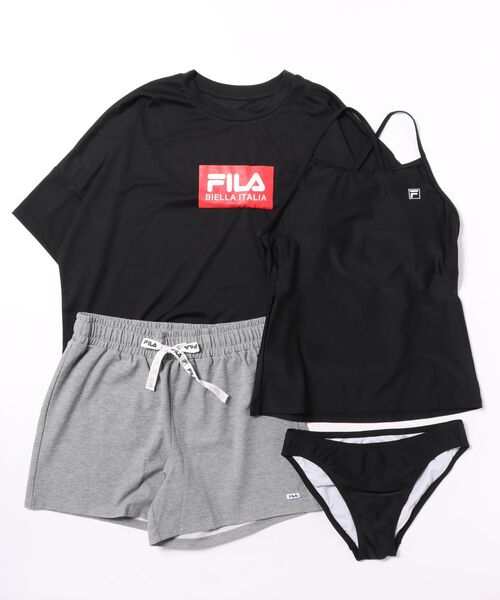 新品☆5L♪フィラFILA♪水陸両用4点セット♪フィットネスにも♪〇B716 FILA（フィラ） 水着 「FILA/フィラ」水着4点セット 水陸両用 半袖
