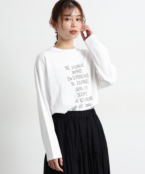 tシャツ 「natural by clip」アソートプリントロングTシャツ2 レディース | studio CLIP | 04