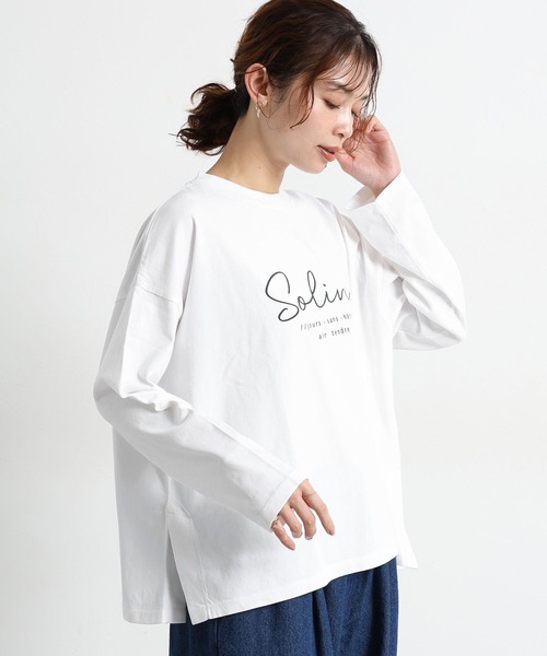 tシャツ 「natural by clip」アソートプリントロングTシャツ2 レディース | studio CLIP | 06