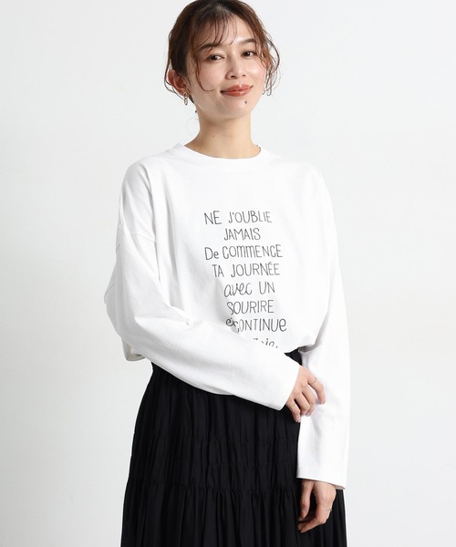 tシャツ 「natural by clip」アソートプリントロングTシャツ2 レディース | studio CLIP | 09