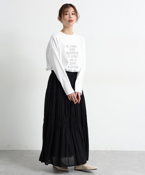 tシャツ 「natural by clip」アソートプリントロングTシャツ2 レディース | studio CLIP | 11