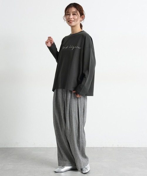 tシャツ 「natural by clip」アソートプリントロングTシャツ2 レディース | studio CLIP | 15