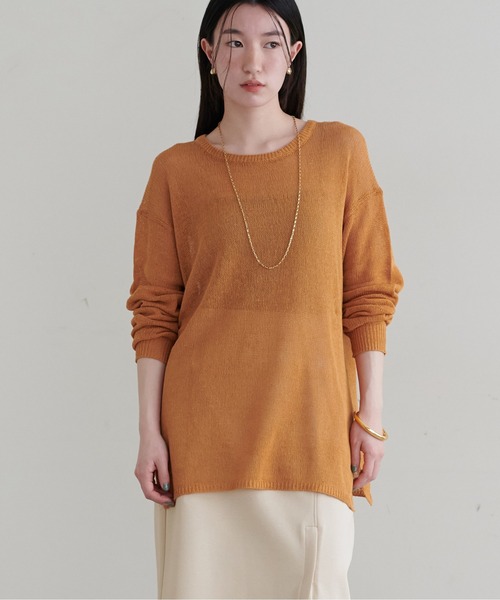 「LARUTA」 長袖ニット FREE ベージュ レディース_画像9