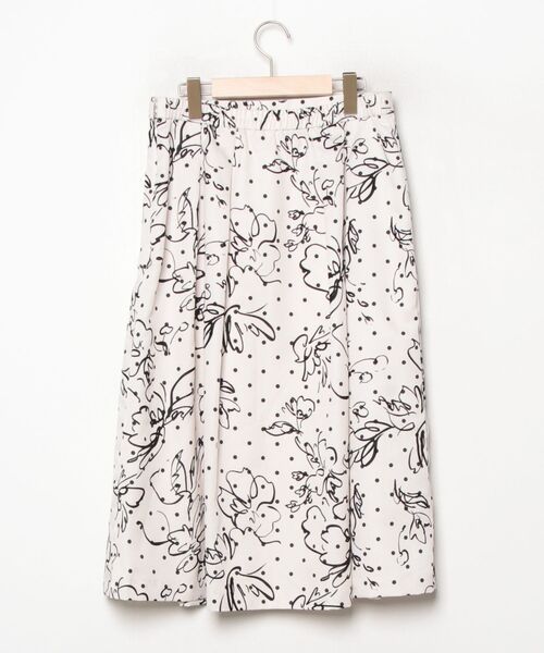 「Rose Tiara」 フレアスカート 42 ベージュ レディース_画像2